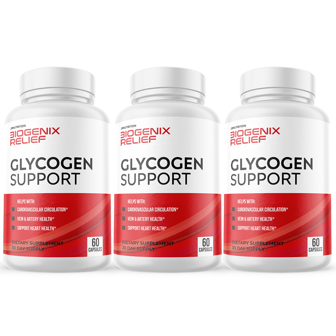 Biogenix Relief Glycogen Support Capsules, Sweet Relief Pills - 3 Bottles